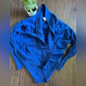 2 for $40 Aritzia Wilfred Diderot Cardigan Sweater in Bright Blue